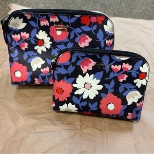 Kate Spade Briley 2 piece cosmetic bag set